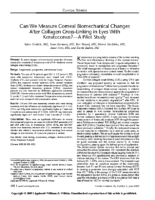 Can We Measure Corneal Biomechanical Changes After Collagen Cross-Linking in Eyes With Keratoconus?—A Pilot Study